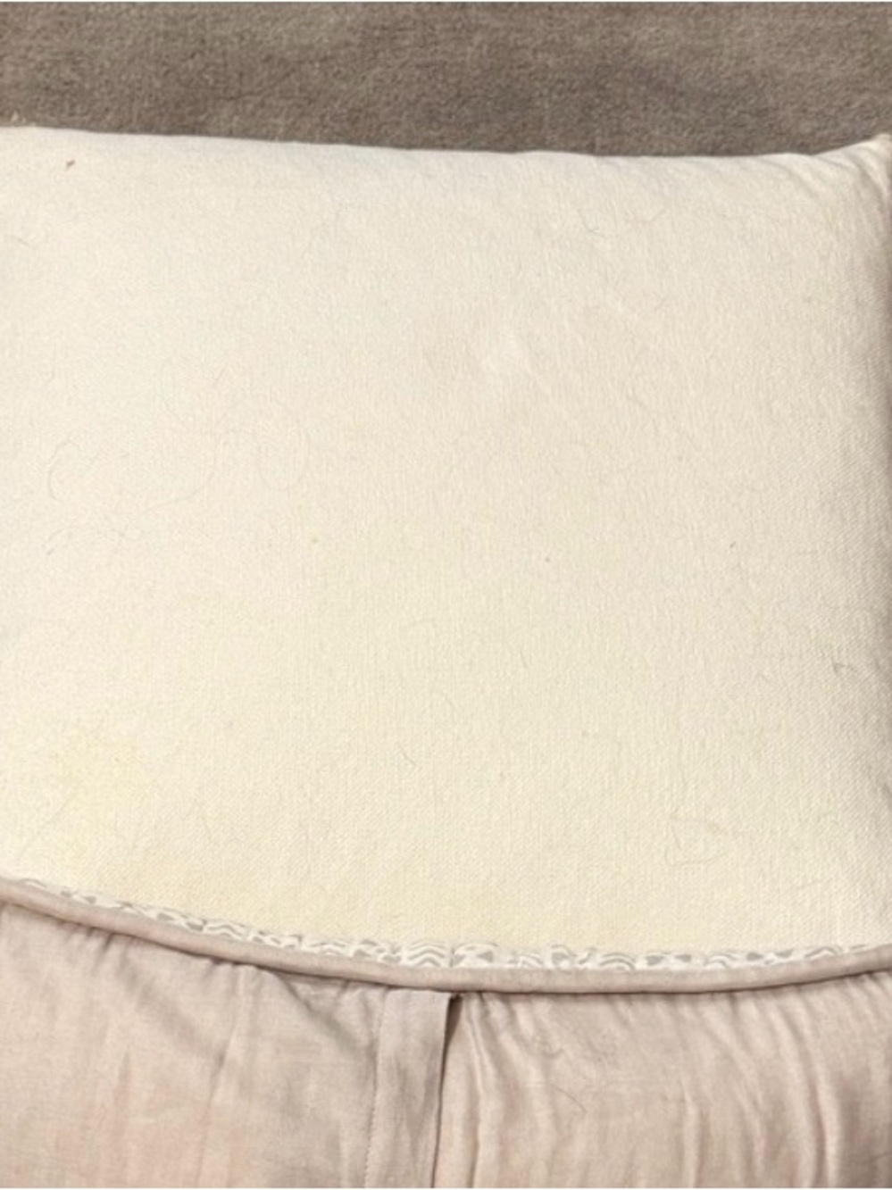 Restoration Hardware Gray White Giraffe Accent Pillow ONE PILLOW - Picture 3 of 3